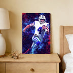 Dak Prescott Sports Celebrity Art Deco Poster 1 Canvas Wall Art Poster Decor Gift