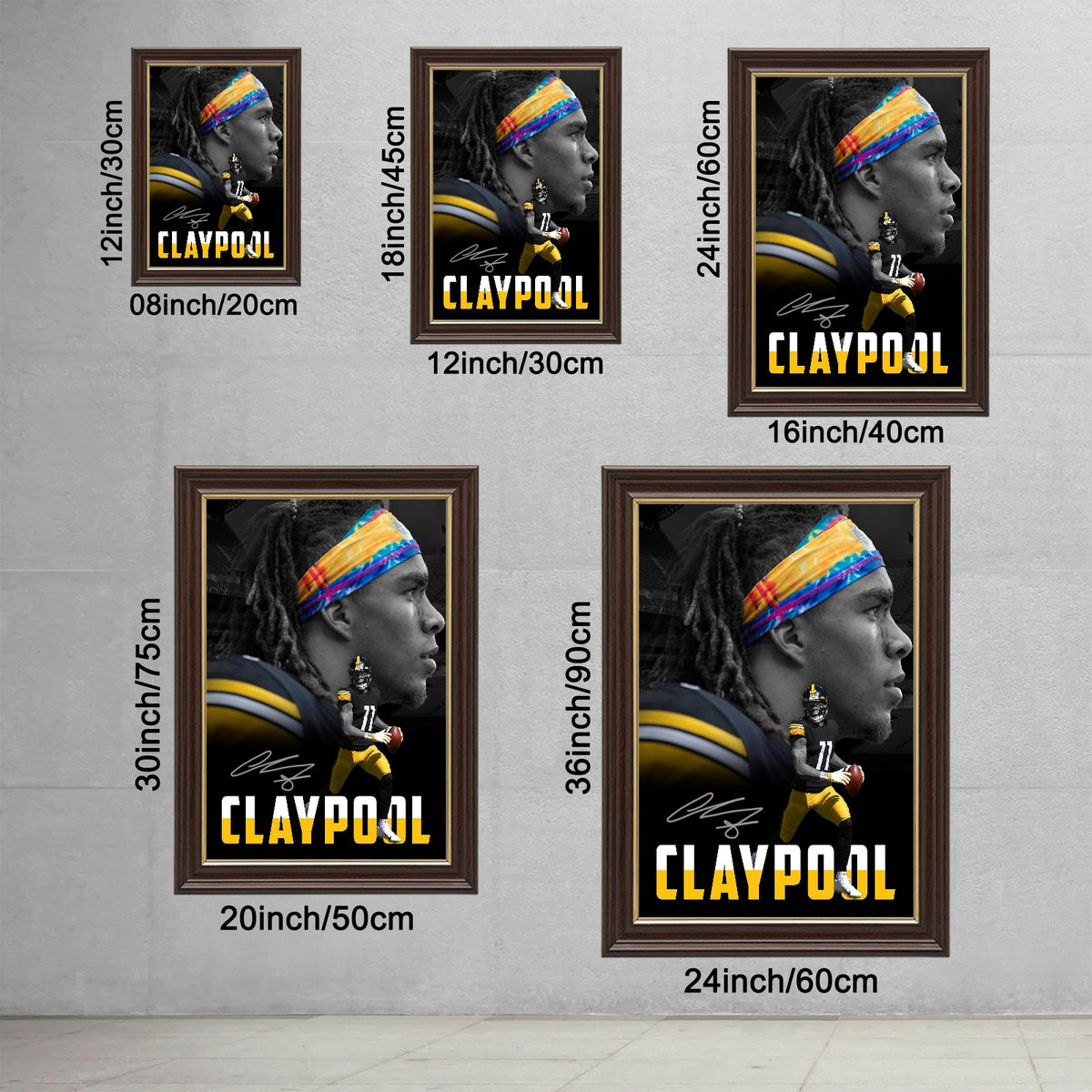 Chase Claypool Sports Celebrity Art Deco Poster 1 Canvas Wall Art Poster Decor Gift