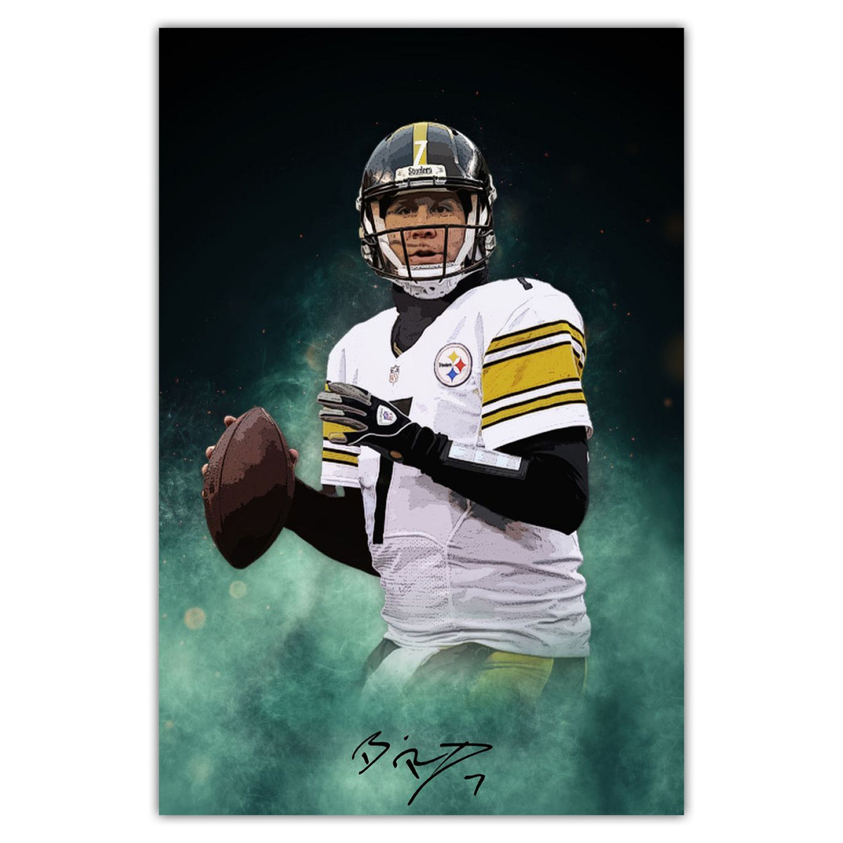 Ben Roethlisberger Celebrity Sports Art Poster School Dining Room Decoration 9 Canvas Wall Art Poster Decor Gift
