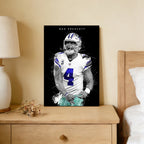 Dak Prescott Art Poster 1 Canvas Wall Art Poster Decor Gift