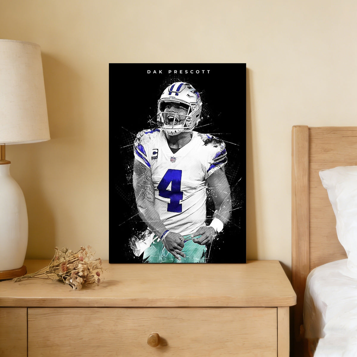 Dak Prescott Art Poster 1 Canvas Wall Art Poster Decor Gift