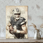 Dak Prescott Sports Celebrity Art Deco Poster 5 Canvas Wall Art Poster Decor Gift