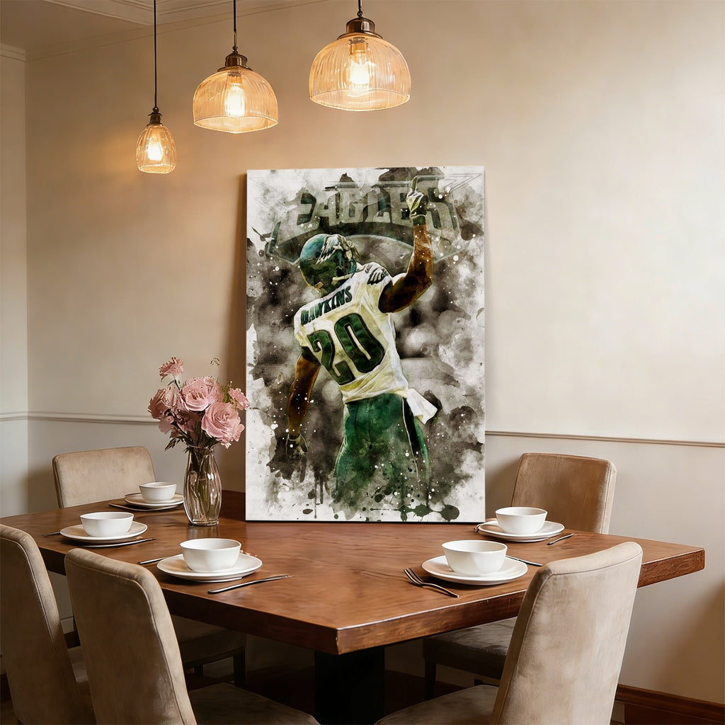 Brian Dawkins Art Poster 10 Canvas Wall Art Poster Decor Gift