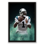 Cam Newton Celebrity Sports Art Poster School Dining Room Decoration 4 Canvas Wall Art Poster Decor Gift