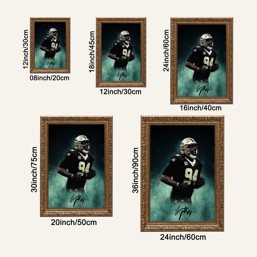 Cameron Jordan Celebrity Sports Art Poster School Dining Room Decoration 5 Canvas Wall Art Poster Decor Gift