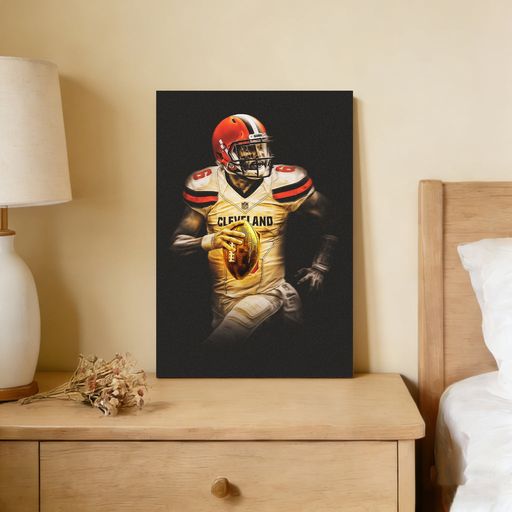 Baker Mayfield Art Sports Decorative Poster School Dormitory 1 Canvas Wall Art Poster Decor Gift