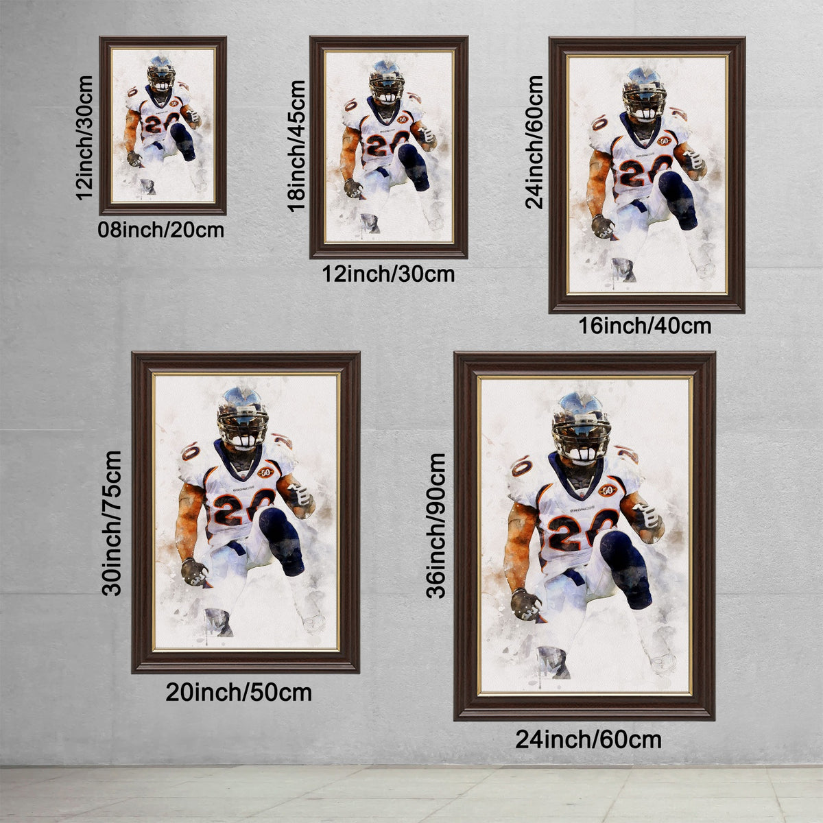 Brian Dawkins Art Poster 7 Canvas Wall Art Poster Decor Gift