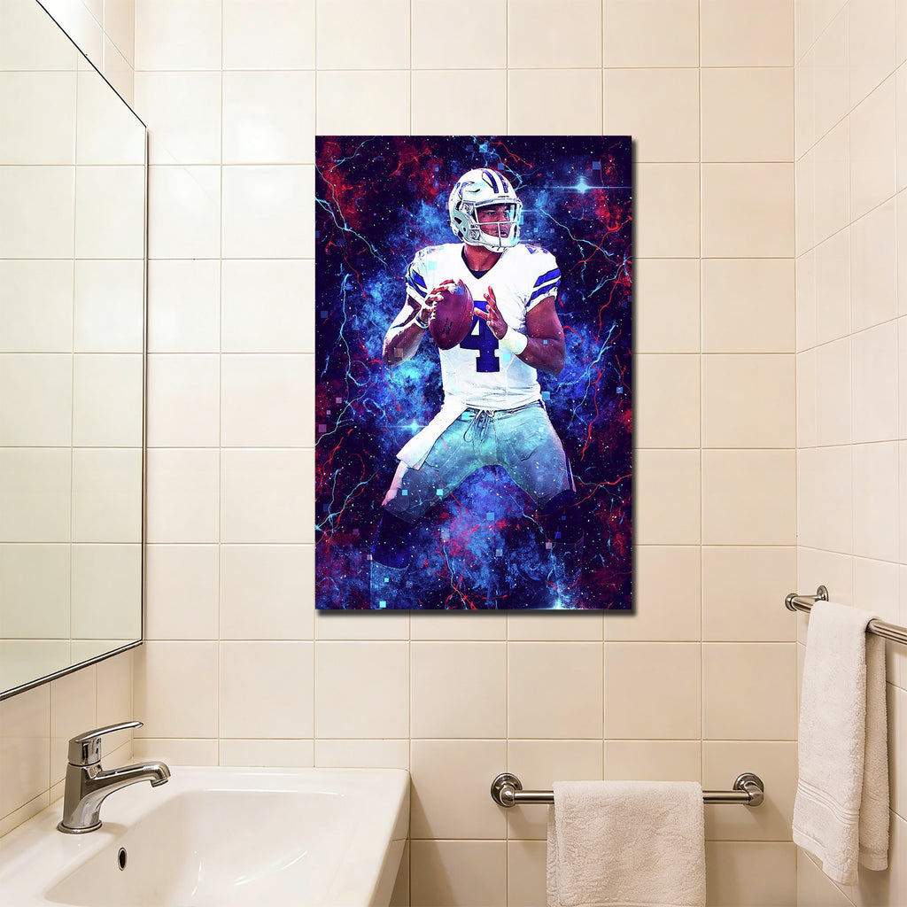 Dak Prescott Sports Celebrity Art Deco Poster 2 Canvas Wall Art Poster Decor Gift