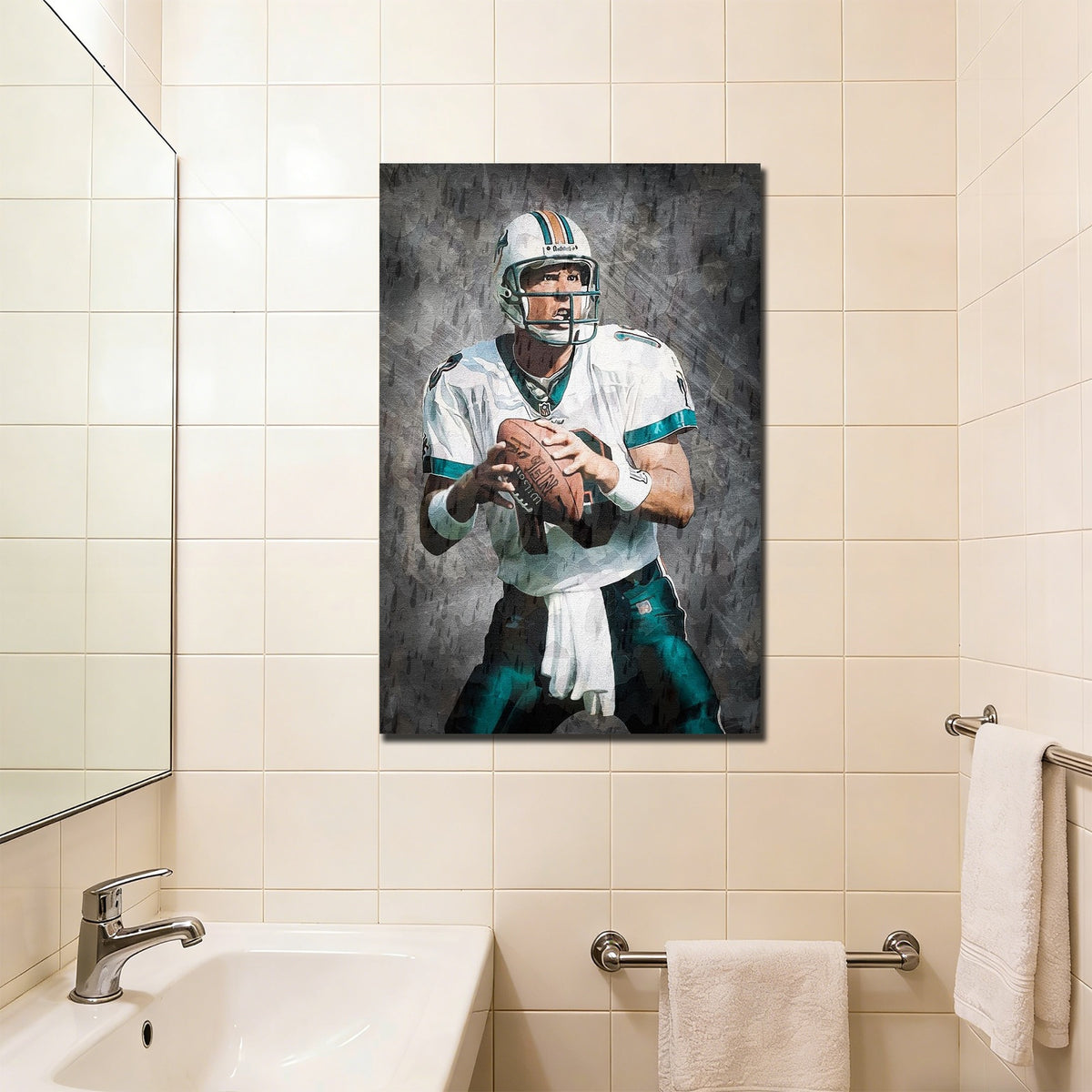 Dan Marino Celebrity Sports Art Poster School Dining Room Decoration 0 Canvas Wall Art Poster Decor Gift