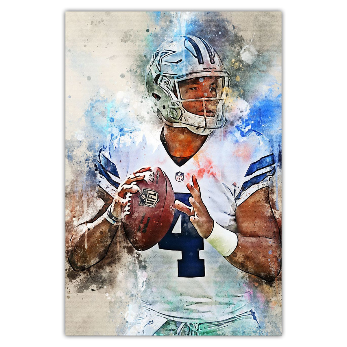 Dak Prescott Celebrity Sports Art Poster School Dining Room Decoration 5 Canvas Wall Art Poster Decor Gift