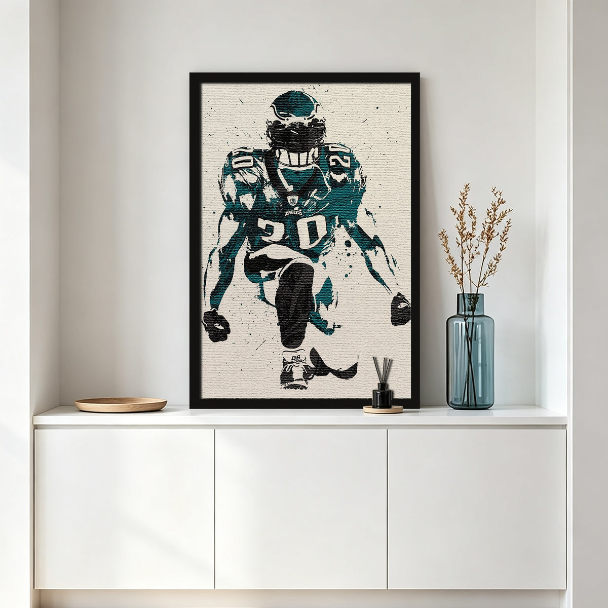 Brian Dawkins Art Poster 6 Canvas Wall Art Poster Decor Gift