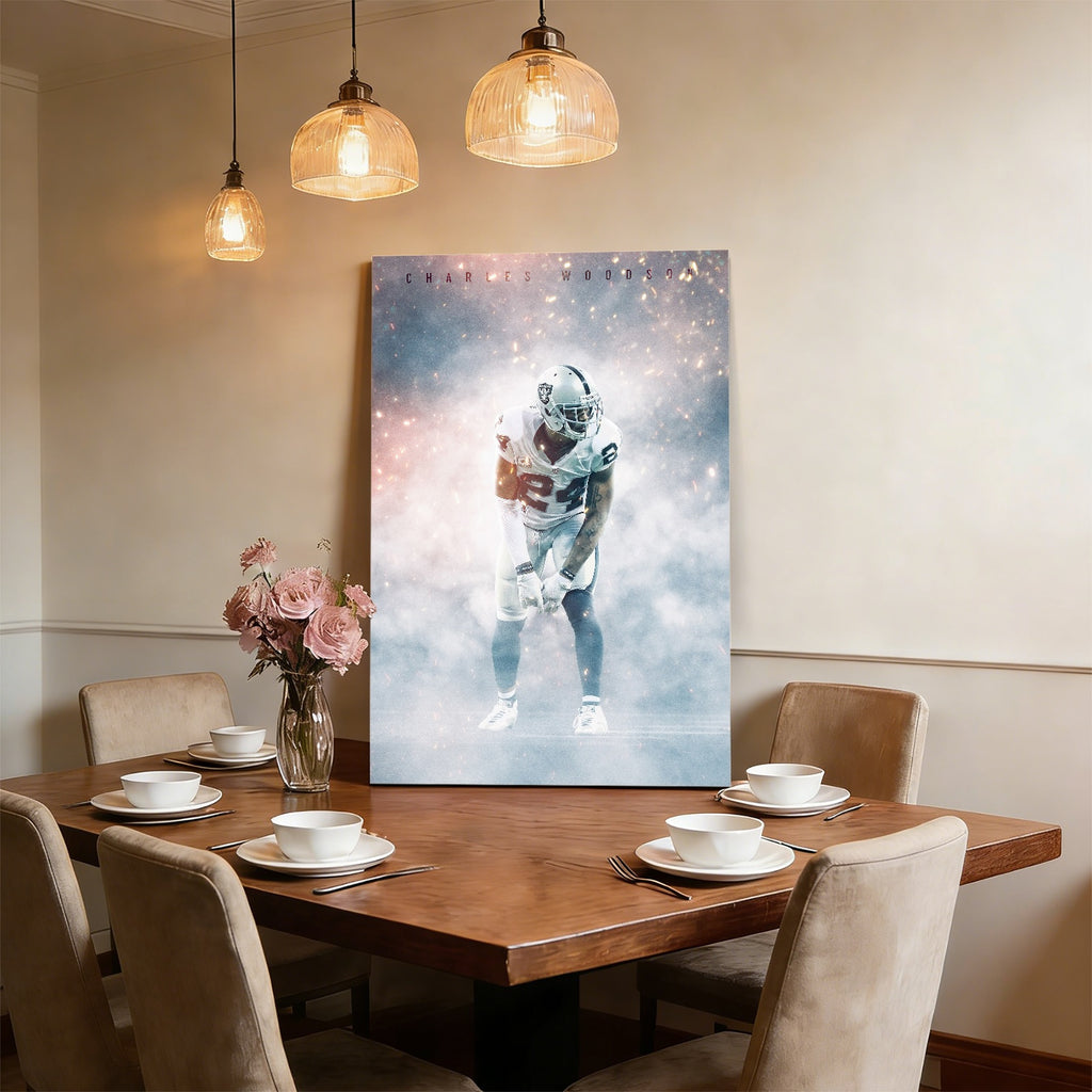 Charles Woodson Celebrity Sports Art Poster School Dining Room Decoration 3 Canvas Wall Art Poster Decor Gift