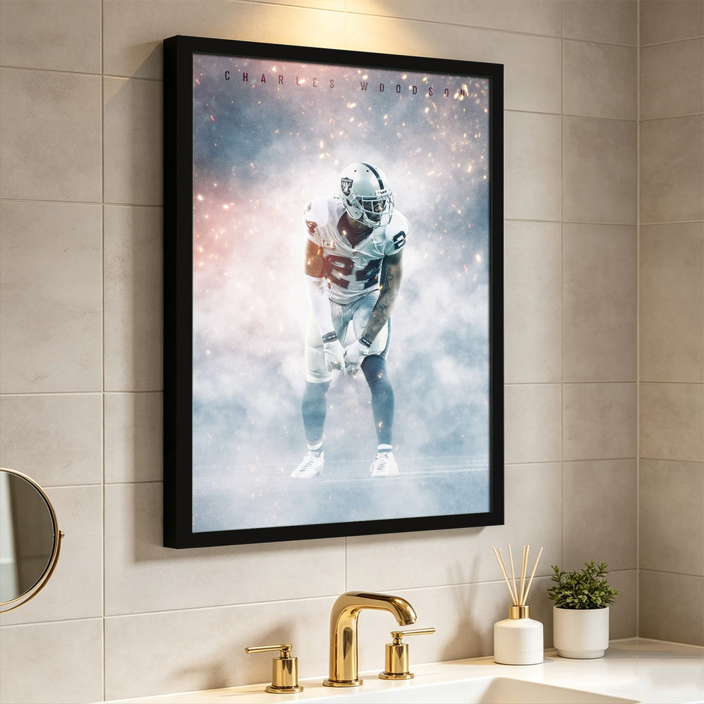 Charles Woodson Celebrity Sports Art Poster School Dining Room Decoration 3 Canvas Wall Art Poster Decor Gift