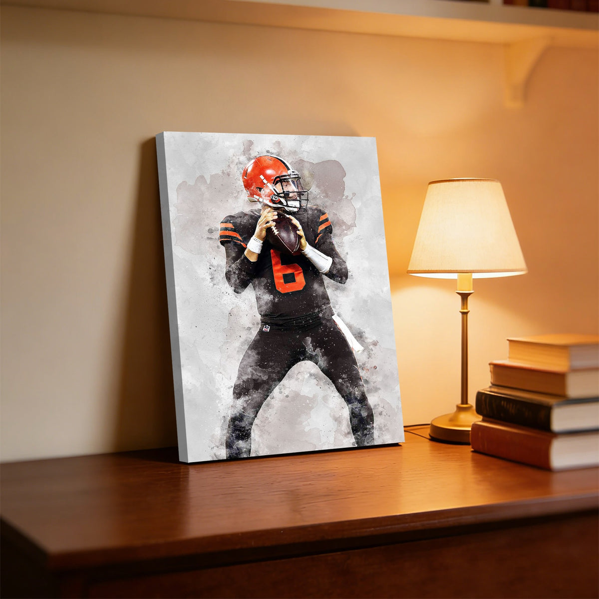 Baker Mayfield Celebrity Sports Art Poster School Dining Room Decoration 6 Canvas Wall Art Poster Decor Gift