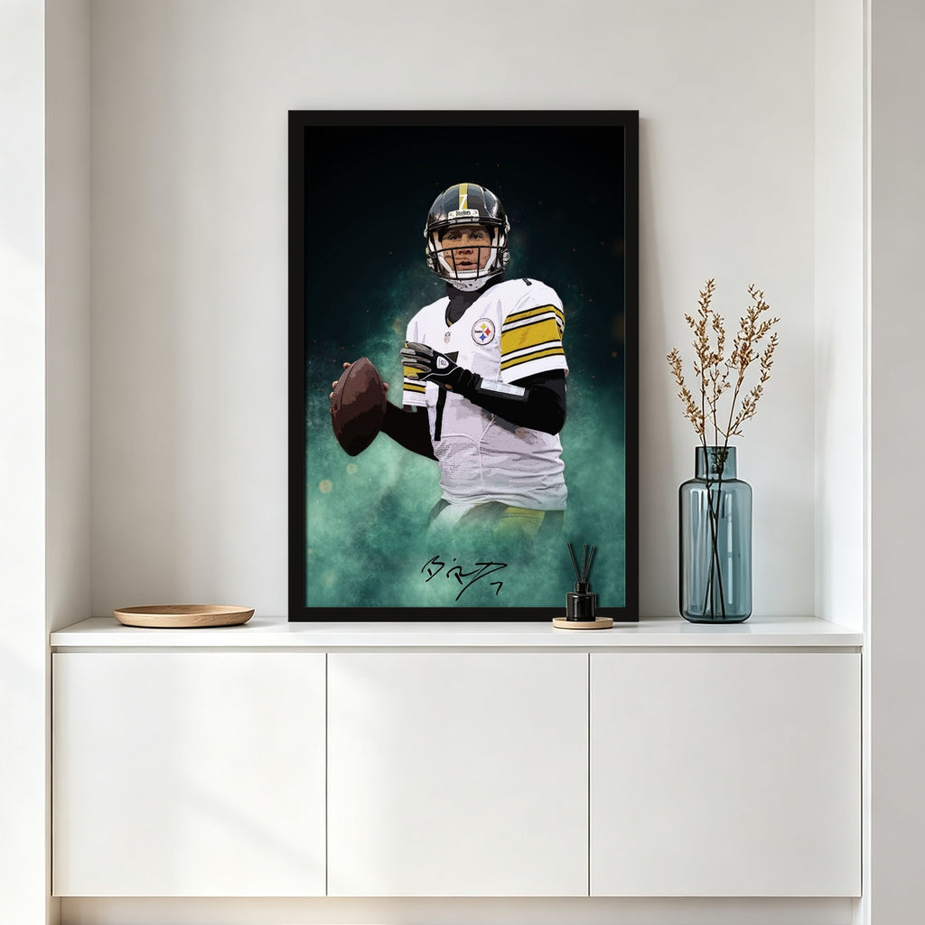 Ben Roethlisberger Celebrity Sports Art Poster School Dining Room Decoration 9 Canvas Wall Art Poster Decor Gift