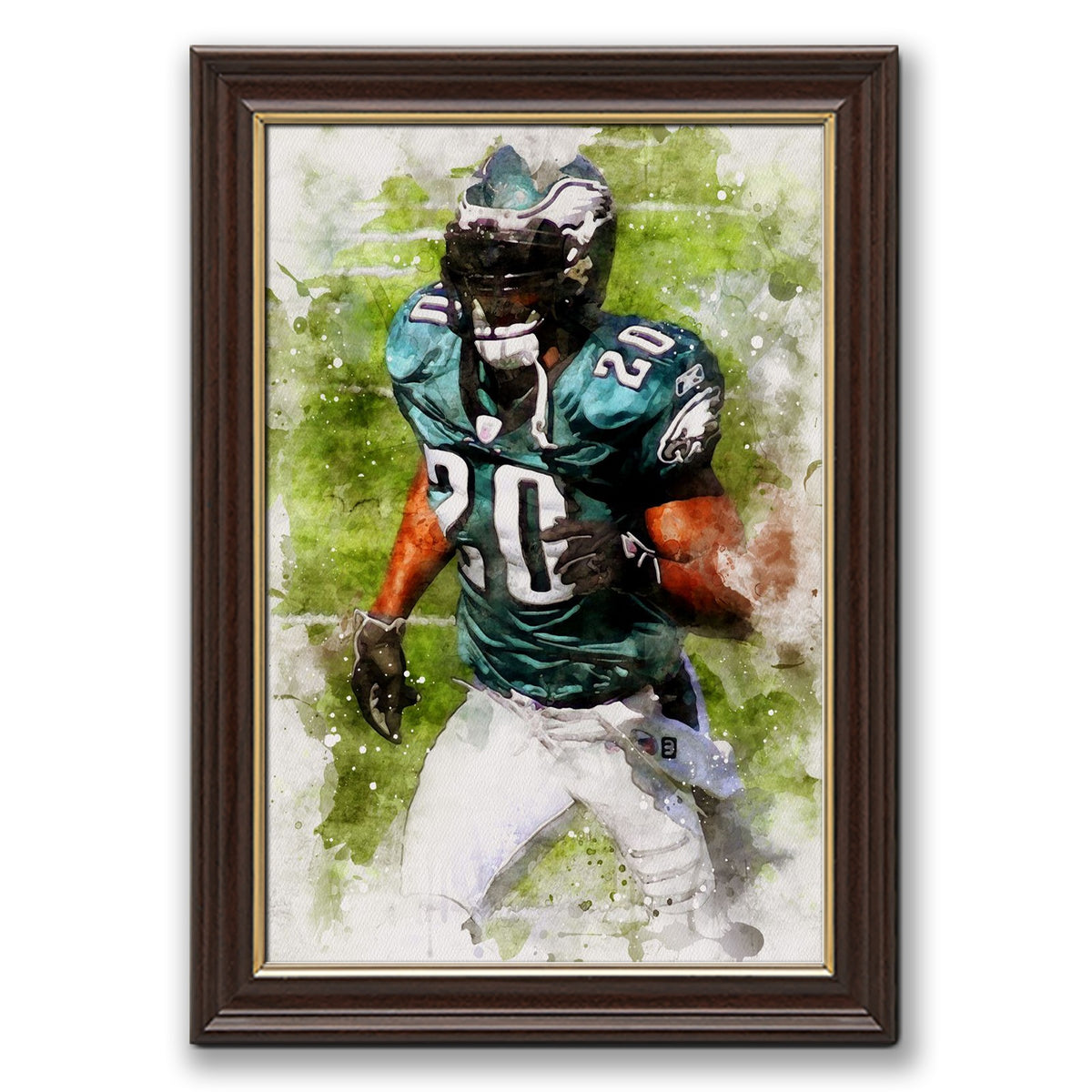 Brian Dawkins Art Poster 1 Canvas Wall Art Poster Decor Gift