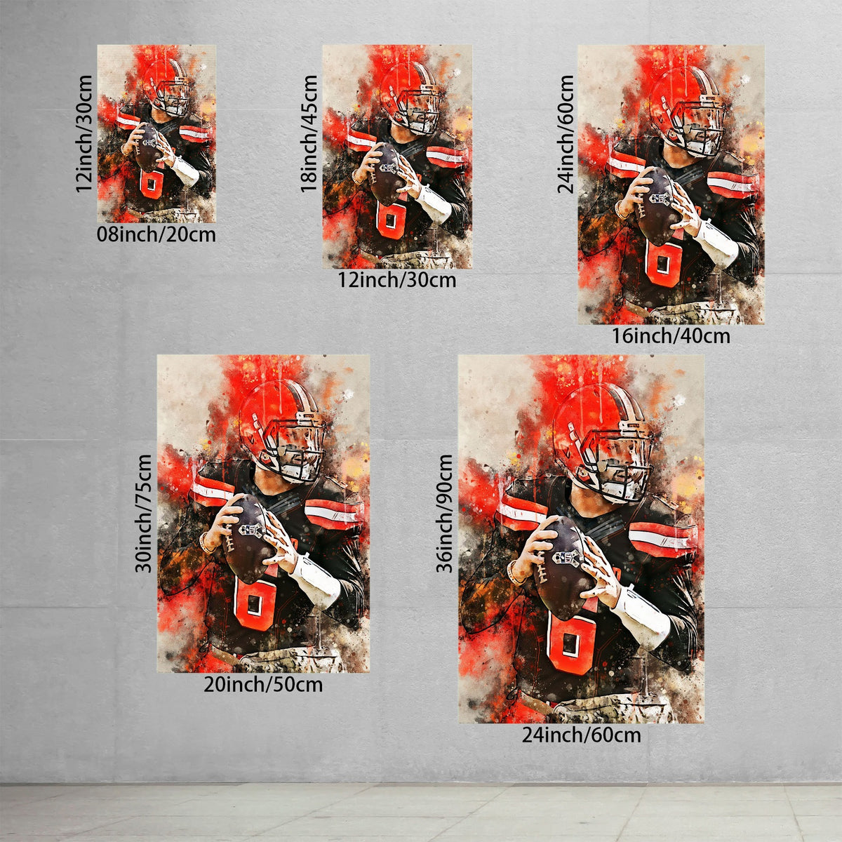 Baker Mayfield Celebrity Sports Art Poster School Dining Room Decoration 10 Canvas Wall Art Poster Decor Gift