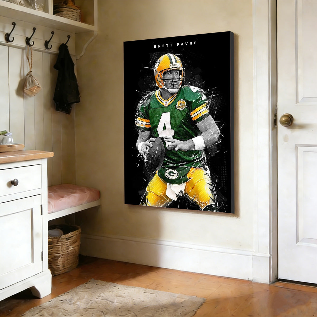 Brett Favre Art Poster 1 Canvas Wall Art Poster Decor Gift