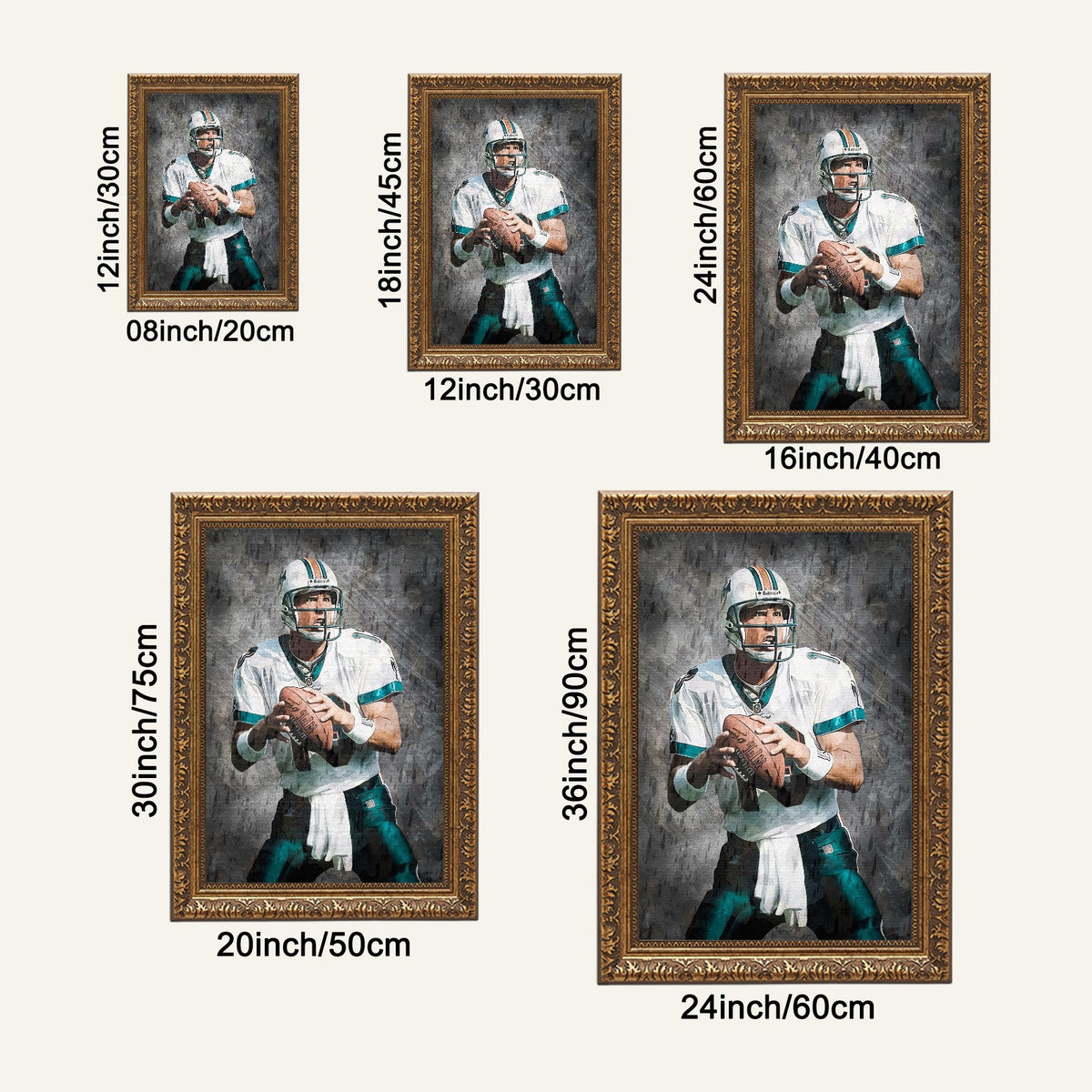 Dan Marino Celebrity Sports Art Poster School Dining Room Decoration 0 Canvas Wall Art Poster Decor Gift