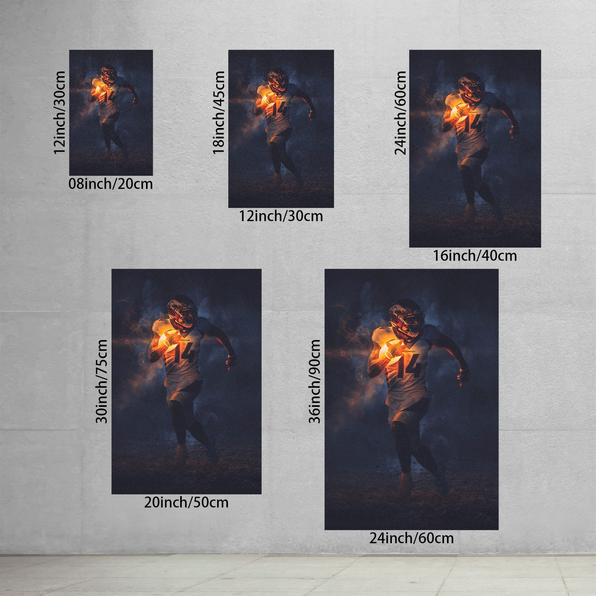 Courtland Sutton Art Sports Decorative Poster School Dormitory 2 Canvas Wall Art Poster Decor Gift