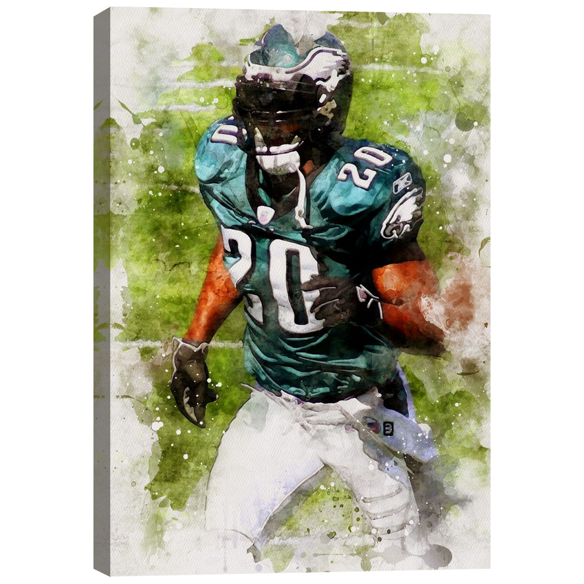 Brian Dawkins Art Poster 1 Canvas Wall Art Poster Decor Gift
