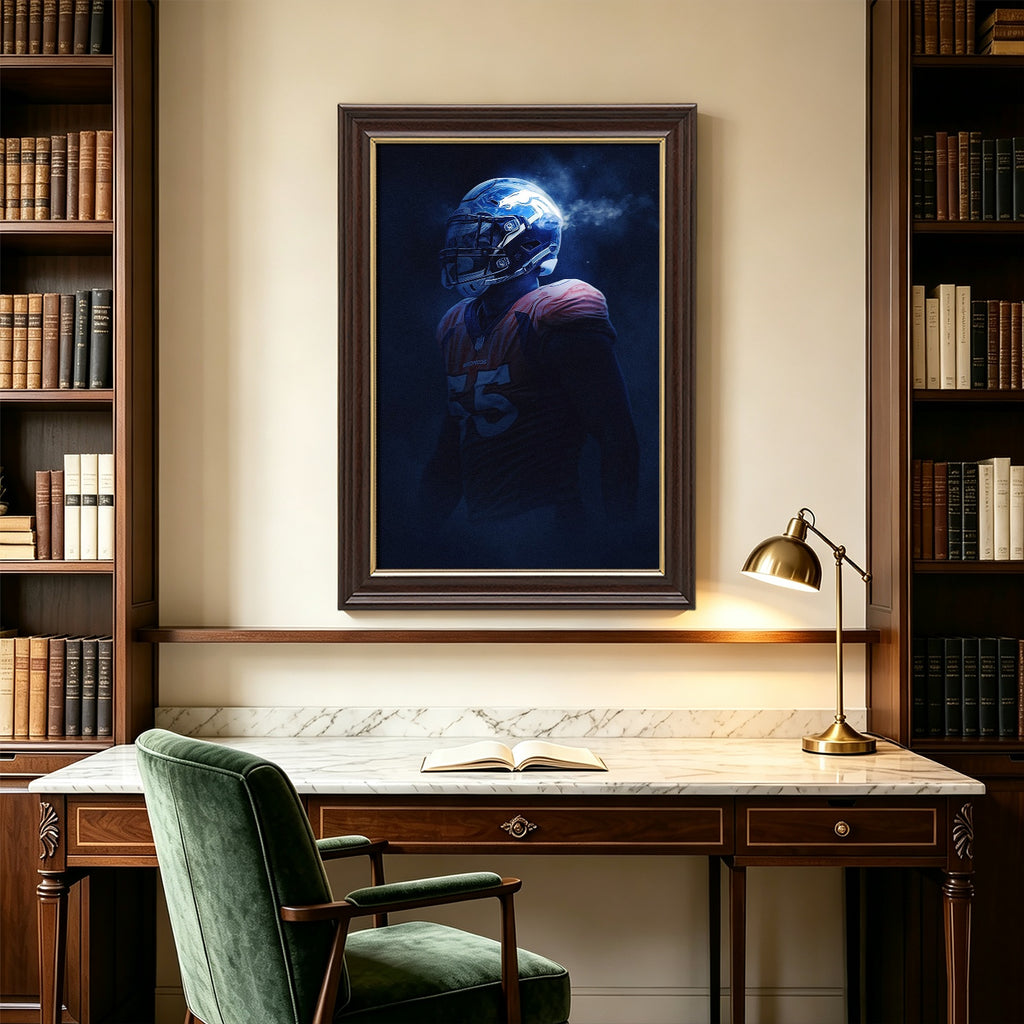 Bradley Chubb Art Sports Decorative Poster School Dormitory 8 Canvas Wall Art Poster Decor Gift
