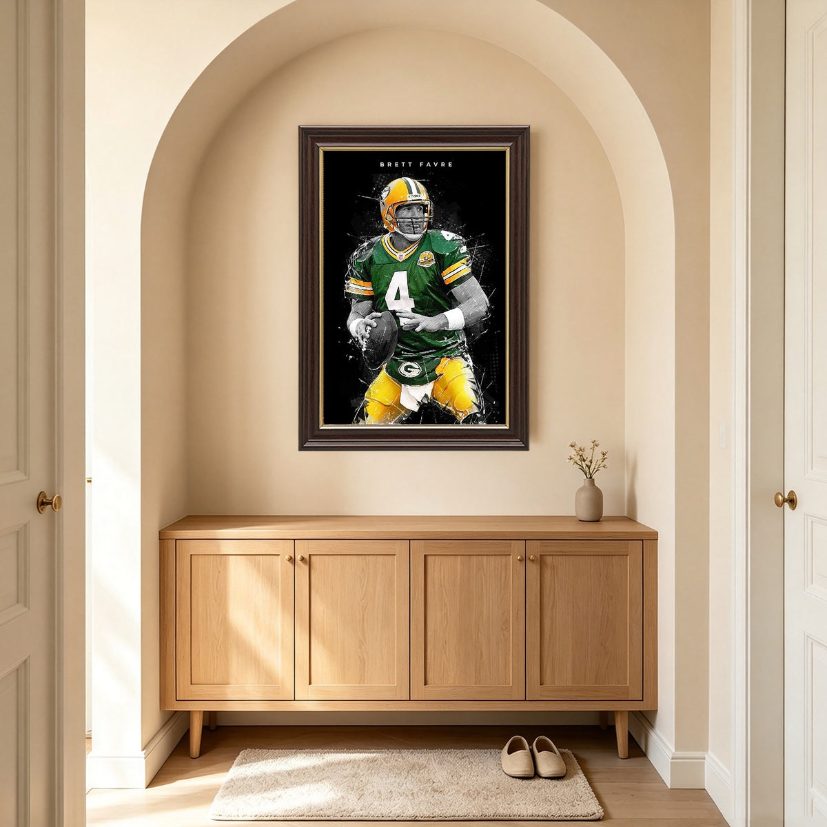 Brett Favre Art Poster 1 Canvas Wall Art Poster Decor Gift