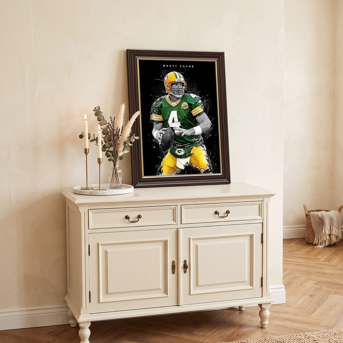 Brett Favre Art Poster 1 Canvas Wall Art Poster Decor Gift