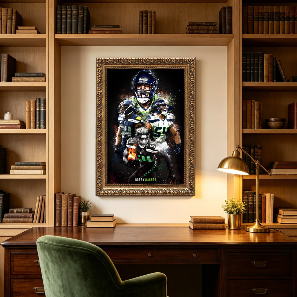 Bobby Wagner Celebrity Sports Art Poster School Dining Room Decoration 9 Canvas Wall Art Poster Decor Gift