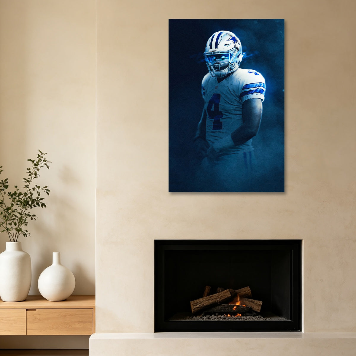 Dak Prescott Art Sports Decorative Poster School Dormitory 2 Canvas Wall Art Poster Decor Gift