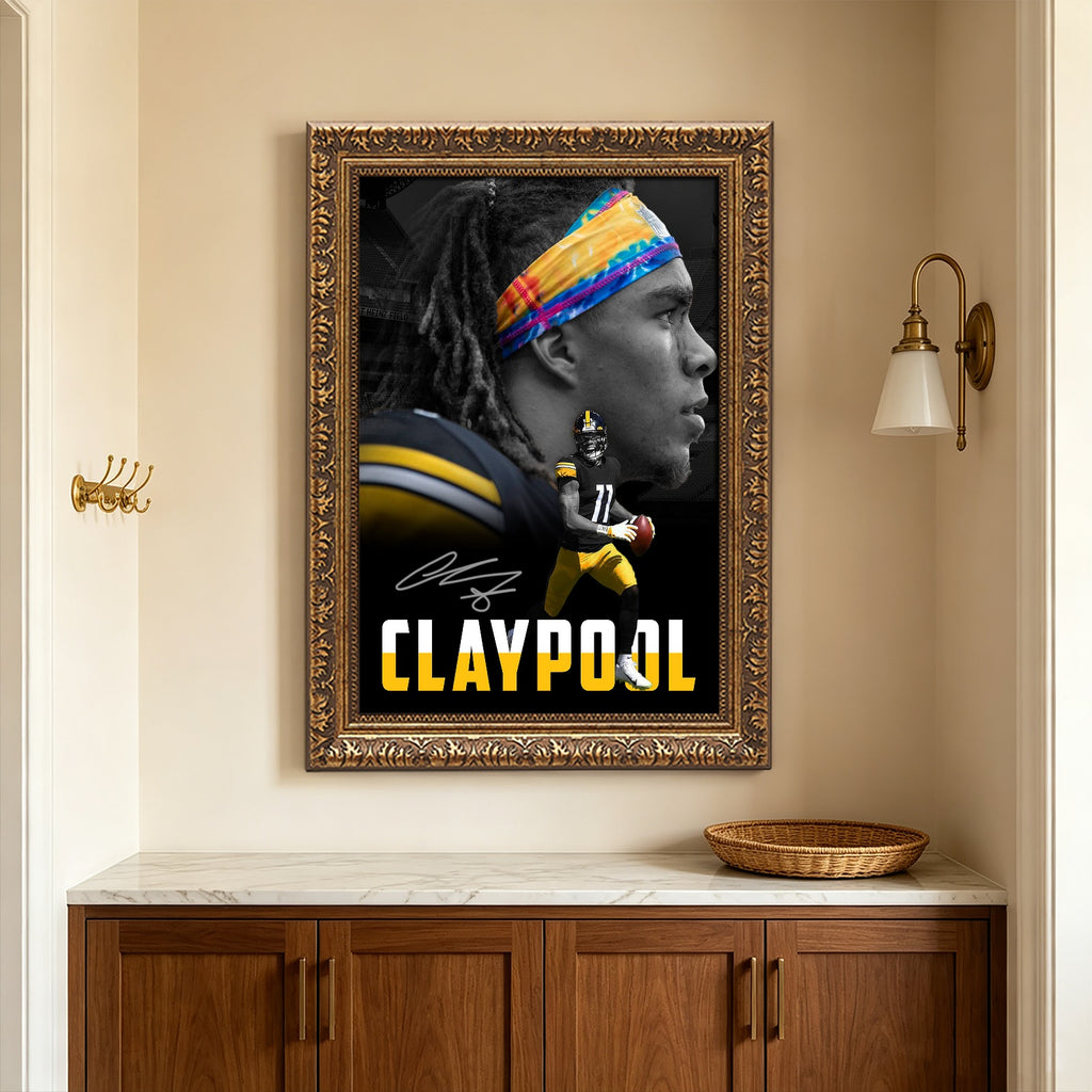 Chase Claypool Sports Celebrity Art Deco Poster 1 Canvas Wall Art Poster Decor Gift