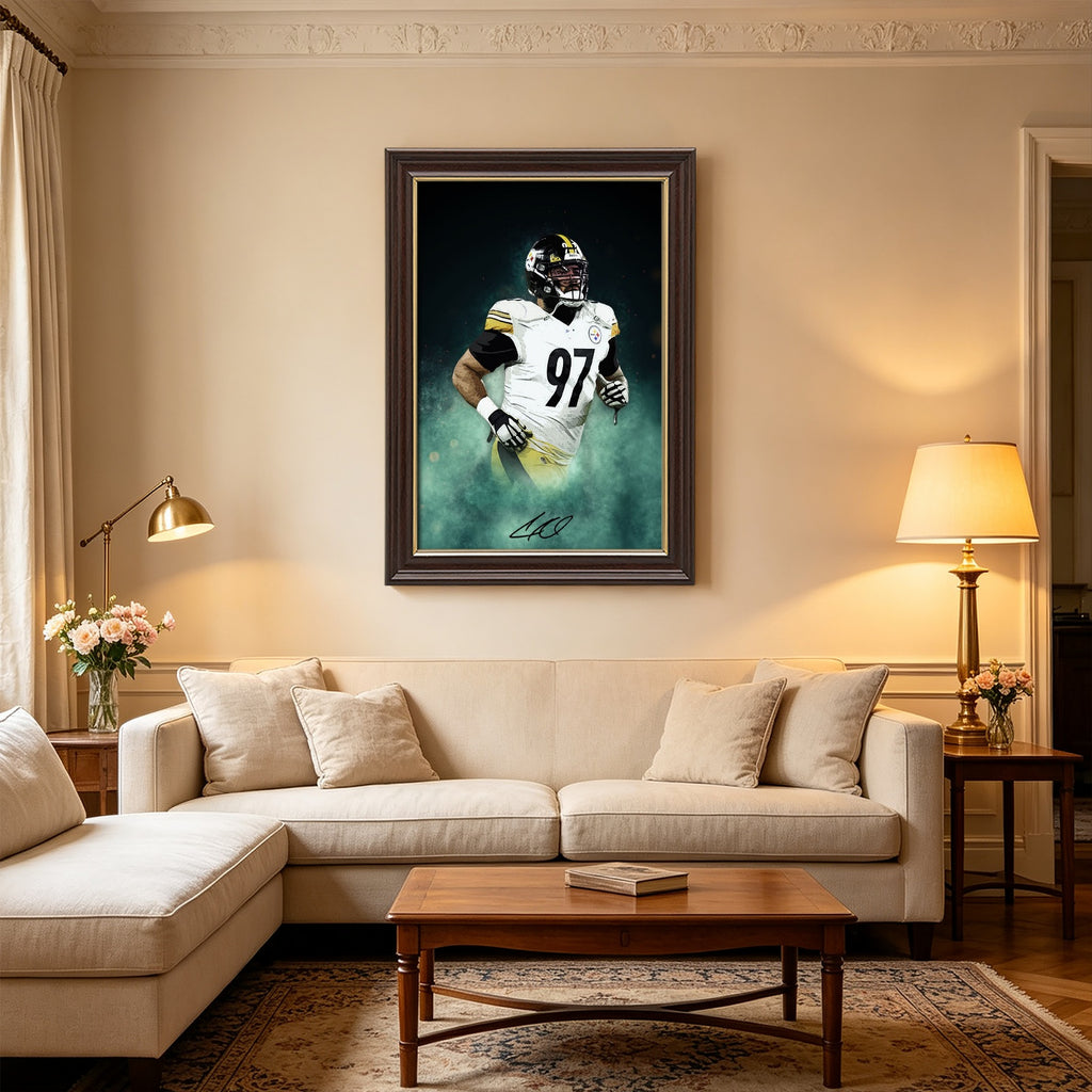 Cameron Heyward Celebrity Sports Art Poster School Dining Room Decoration 4 Canvas Wall Art Poster Decor Gift