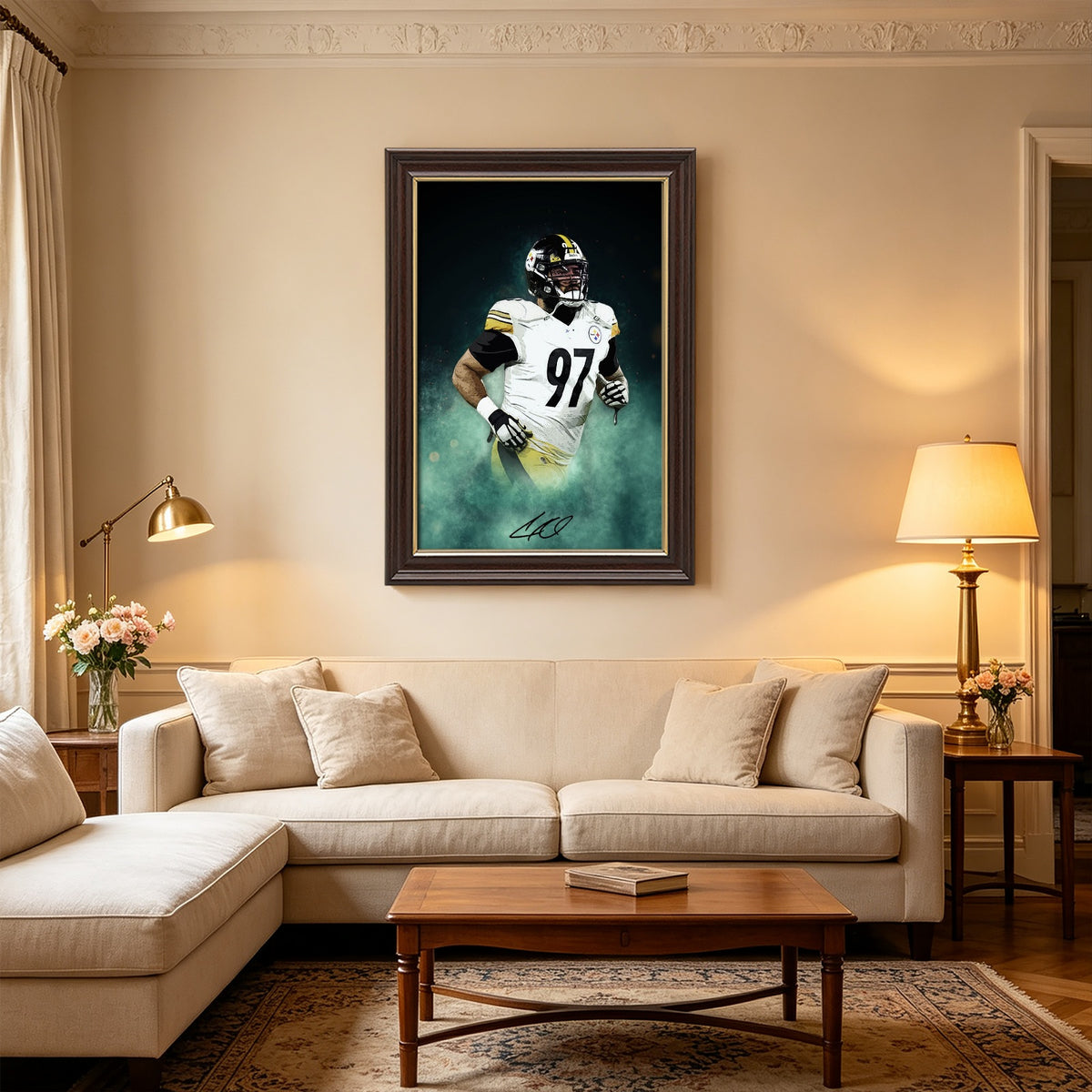 Cameron Heyward Celebrity Sports Art Poster School Dining Room Decoration 4 Canvas Wall Art Poster Decor Gift