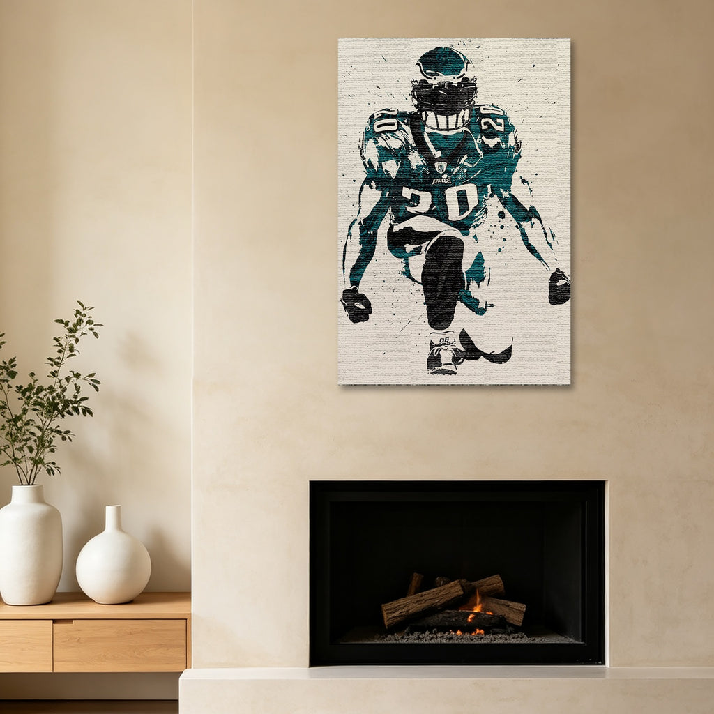 Brian Dawkins Art Poster 6 Canvas Wall Art Poster Decor Gift