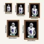 Dak Prescott Art Poster 1 Canvas Wall Art Poster Decor Gift