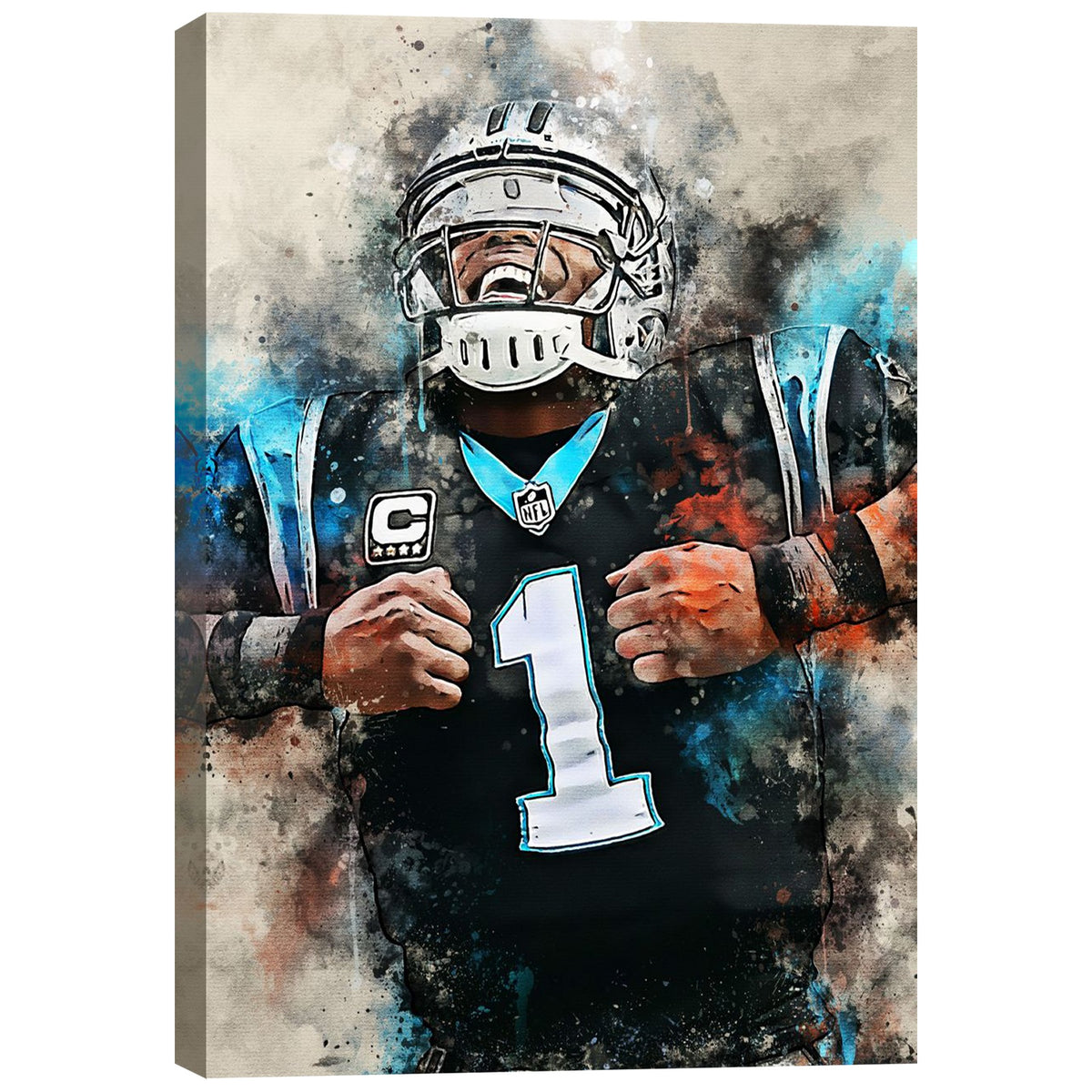 Cam Newton Celebrity Sports Art Poster School Dining Room Decoration 2 Canvas Wall Art Poster Decor Gift