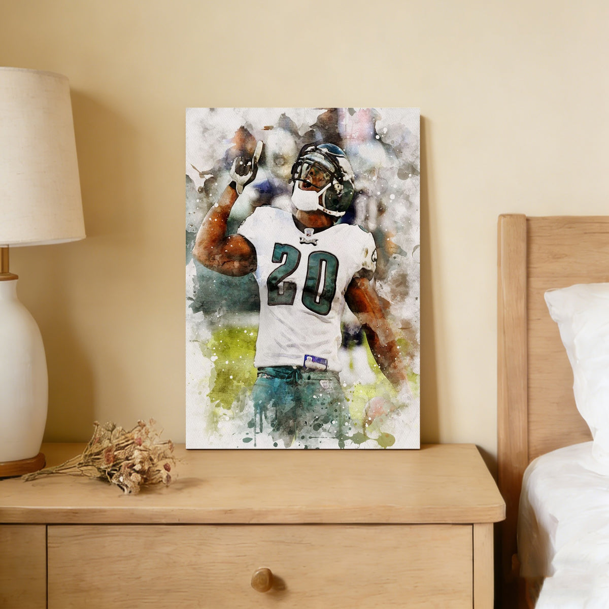 Brian Dawkins Art Poster 9 Canvas Wall Art Poster Decor Gift
