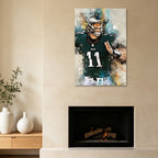 Carson Wentz Celebrity Sports Art Poster School Dining Room Decoration 2 Canvas Wall Art Poster Decor Gift