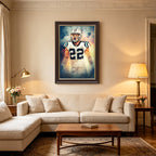 Christian McCaffrey Art Sports Decorative Poster School Dormitory 2 Canvas Wall Art Poster Decor Gift