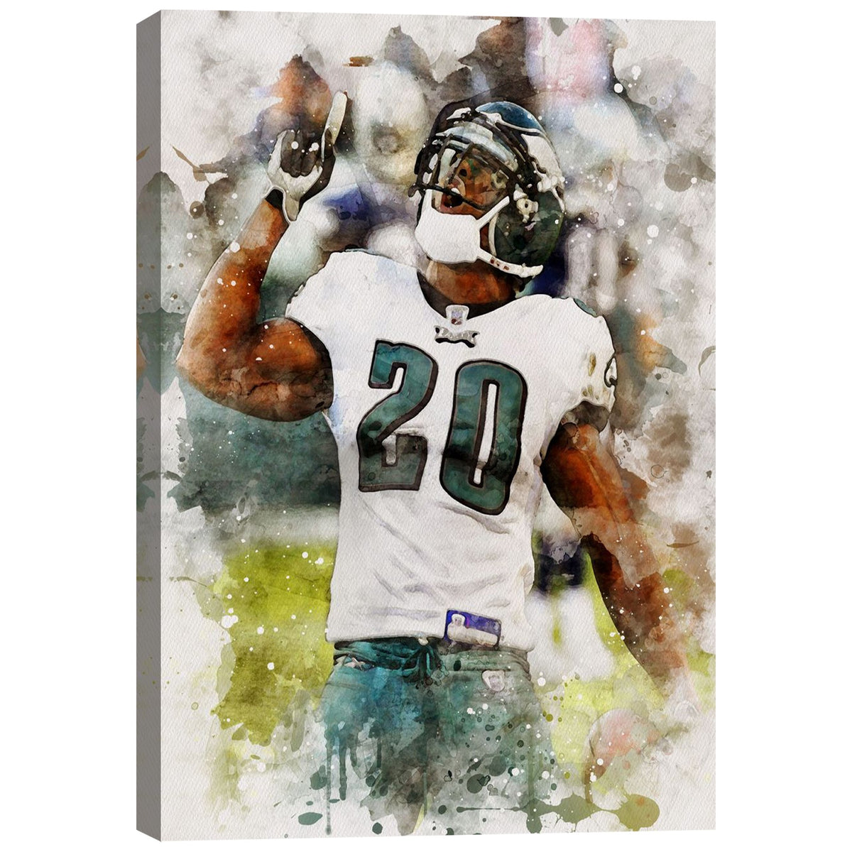 Brian Dawkins Art Poster 9 Canvas Wall Art Poster Decor Gift
