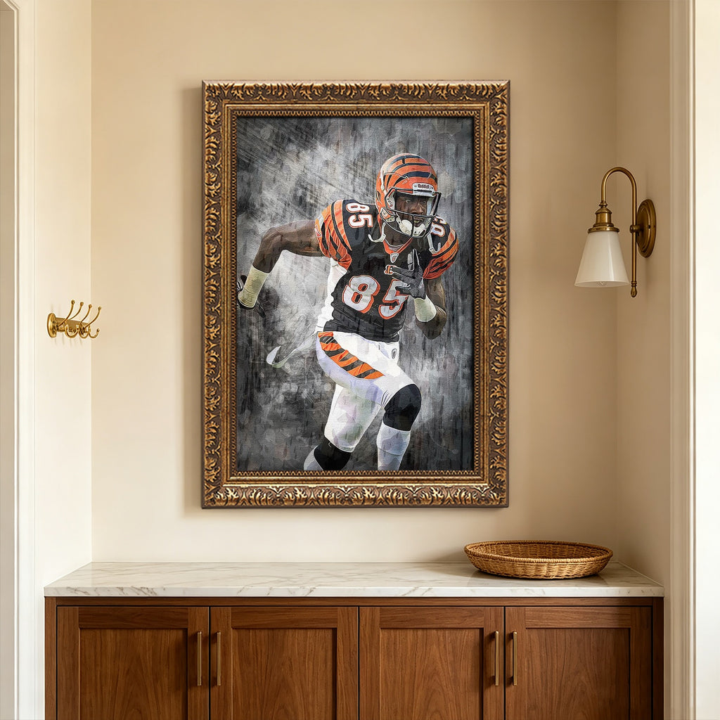Chad Johnson Celebrity Sports Art Poster School Dining Room Decoration 4 Canvas Wall Art Poster Decor Gift