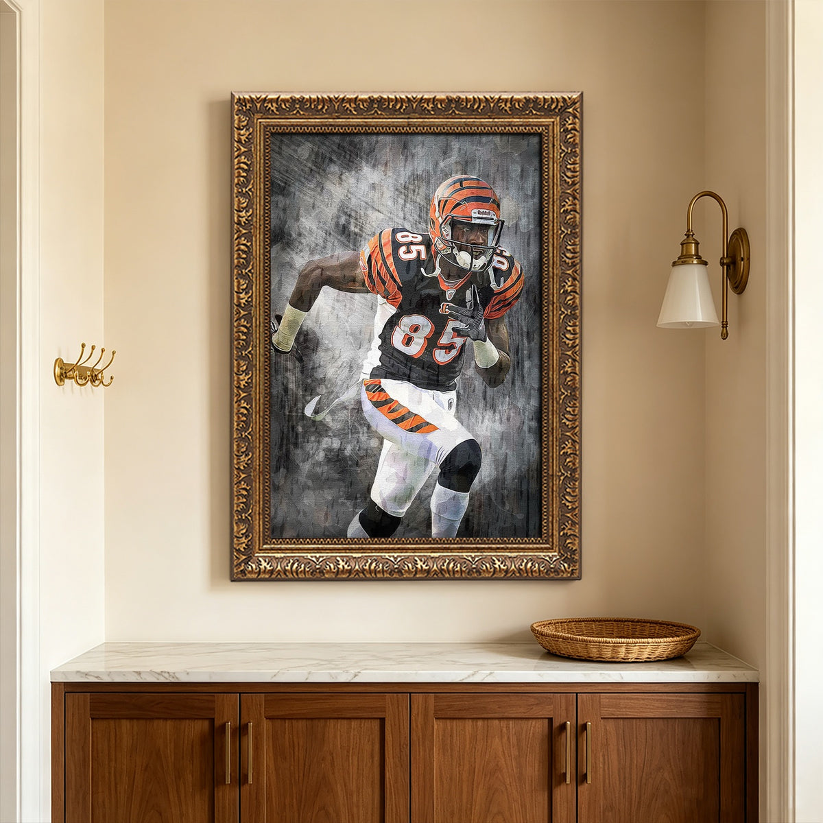 Chad Johnson Celebrity Sports Art Poster School Dining Room Decoration 4 Canvas Wall Art Poster Decor Gift
