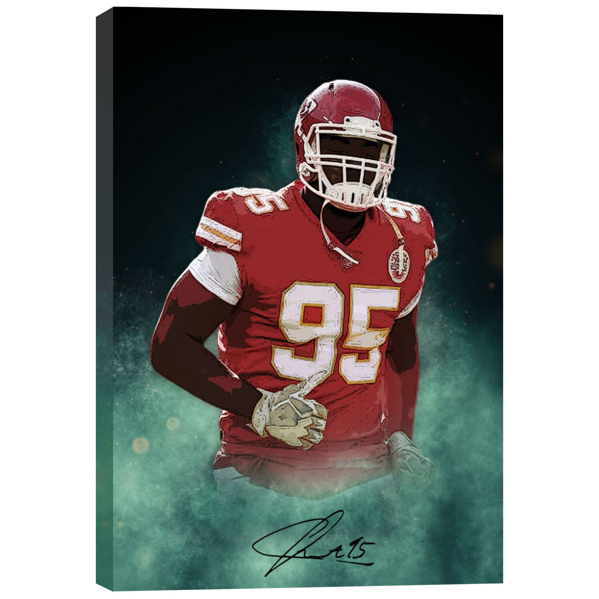 Chris Jones Celebrity Sports Art Poster School Dining Room Decoration 4 Canvas Wall Art Poster Decor Gift