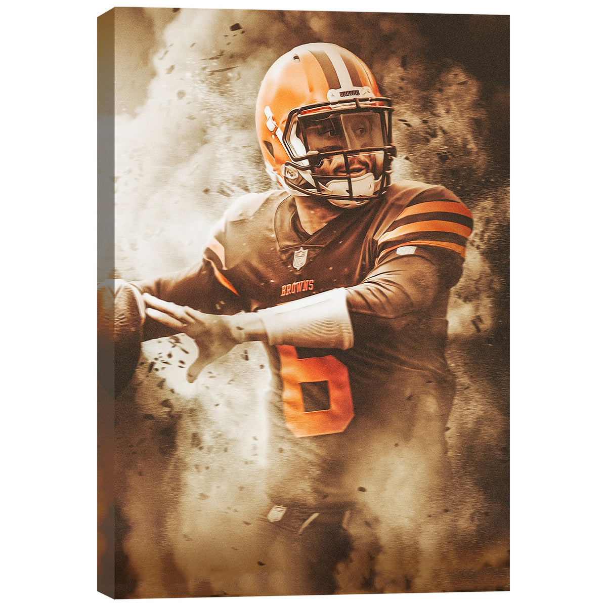 Baker Mayfield Art Sports Decorative Poster School Dormitory 3 Canvas Wall Art Poster Decor Gift