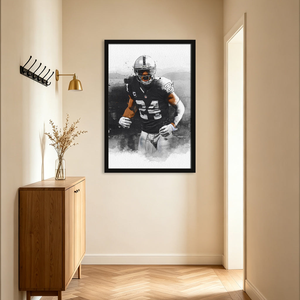 Charles Woodson Art Sports Decorative Poster School Dormitory 2 Canvas Wall Art Poster Decor Gift