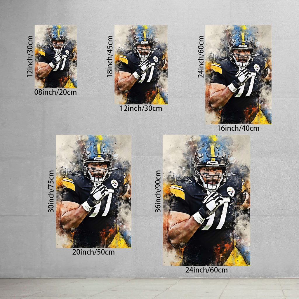 Cameron Heyward Celebrity Sports Art Poster School Dining Room Decoration 7 Canvas Wall Art Poster Decor Gift