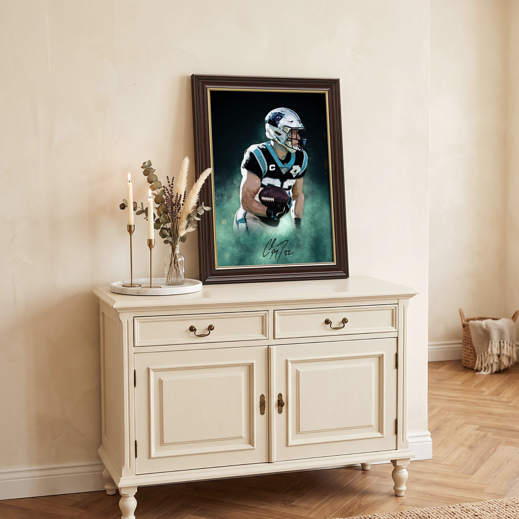 Christian McCaffrey Celebrity Sports Art Poster School Dining Room Decoration 4 Canvas Wall Art Poster Decor Gift