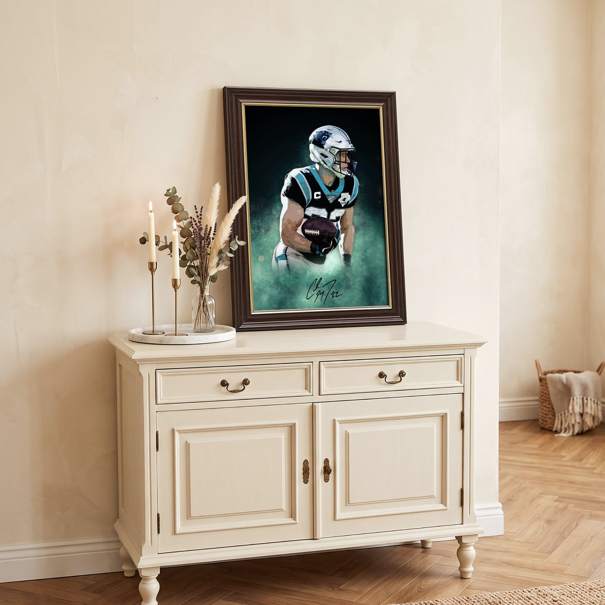 Christian McCaffrey Celebrity Sports Art Poster School Dining Room Decoration 4 Canvas Wall Art Poster Decor Gift