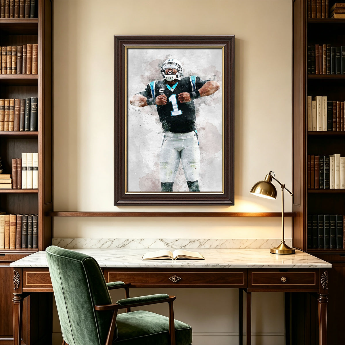 Cam Newton Celebrity Sports Art Poster School Dining Room Decoration 5 Canvas Wall Art Poster Decor Gift