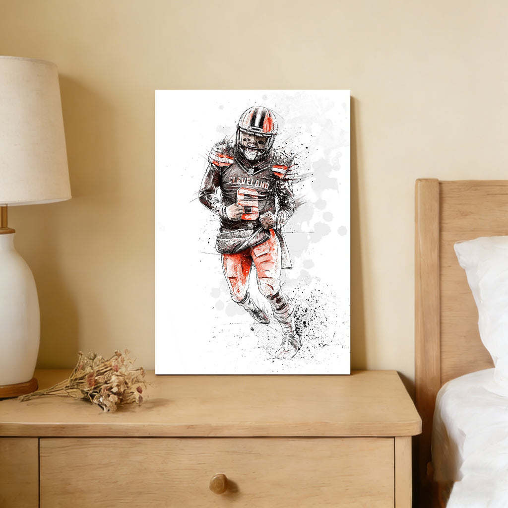 Baker Mayfield Art Sports Decorative Poster School Dormitory 0 Canvas Wall Art Poster Decor Gift